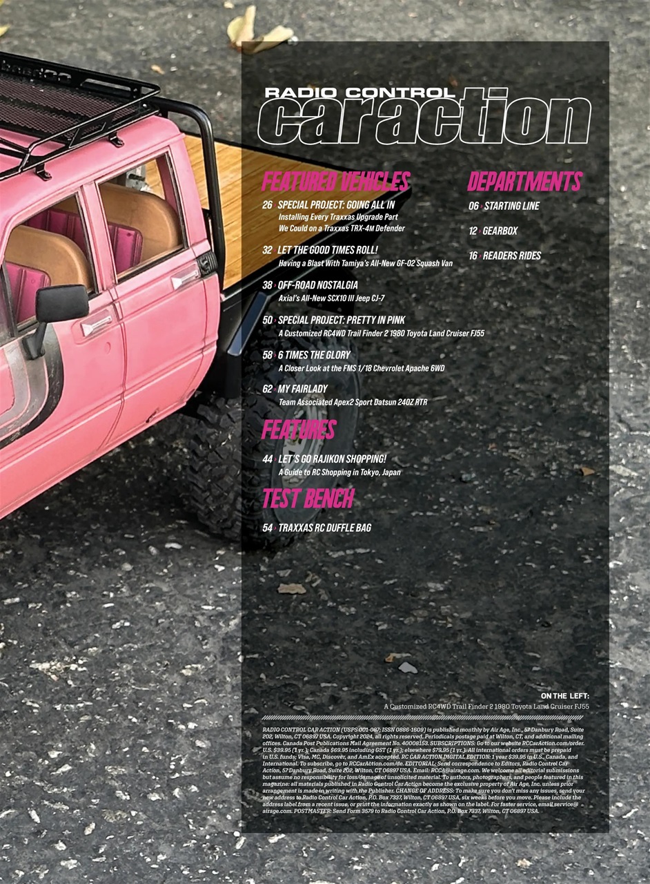 RC Car Action Preview Pages