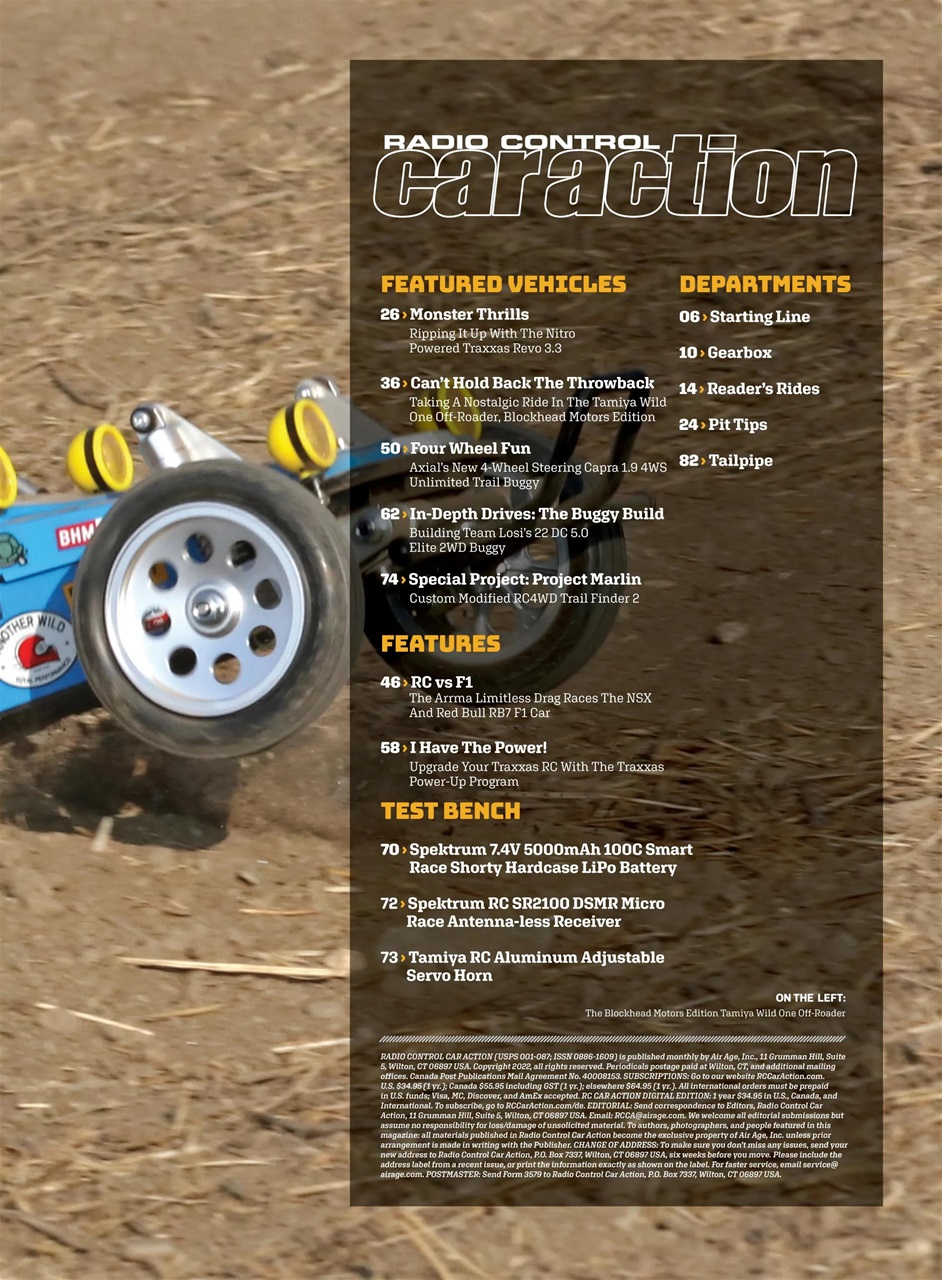 RC Car Action Preview Pages
