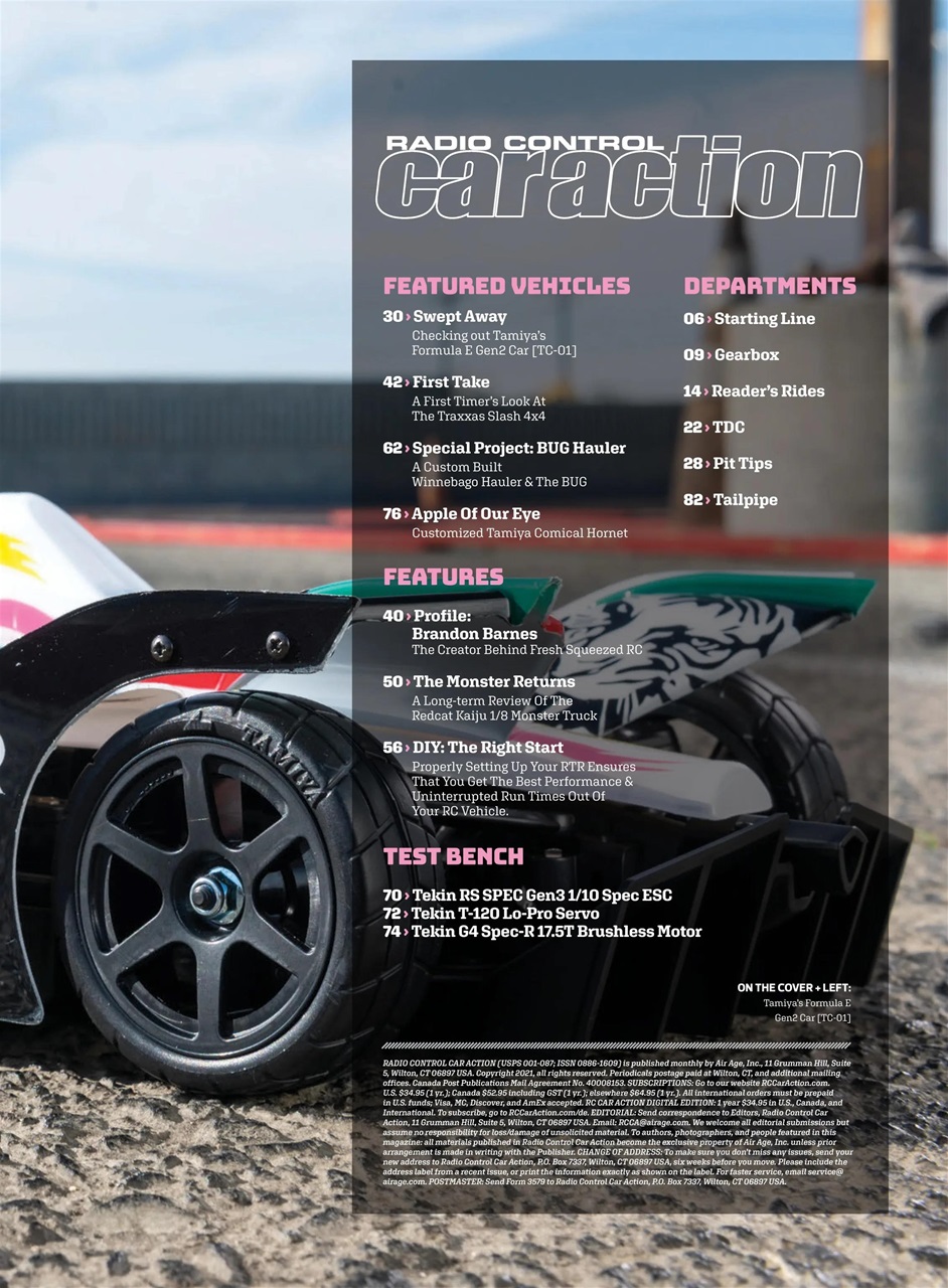 RC Car Action Preview Pages