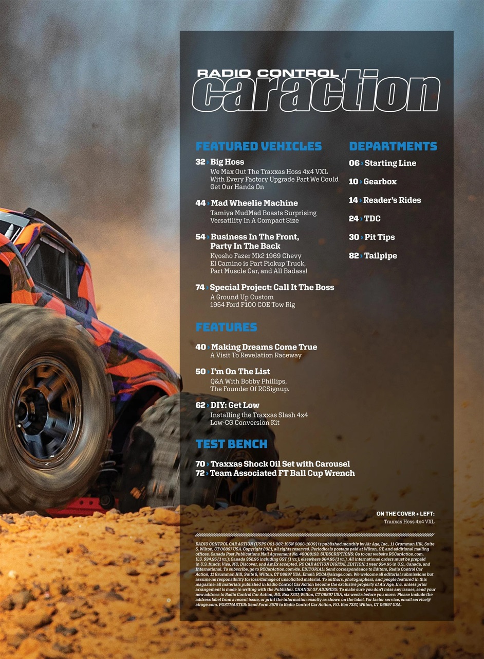 RC Car Action Preview Pages