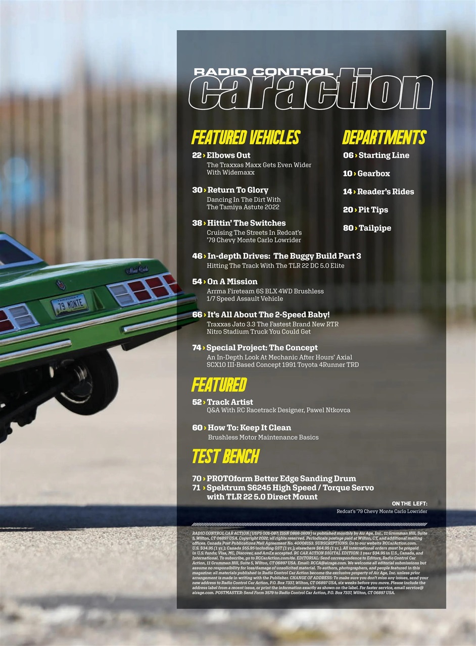 RC Car Action Preview Pages