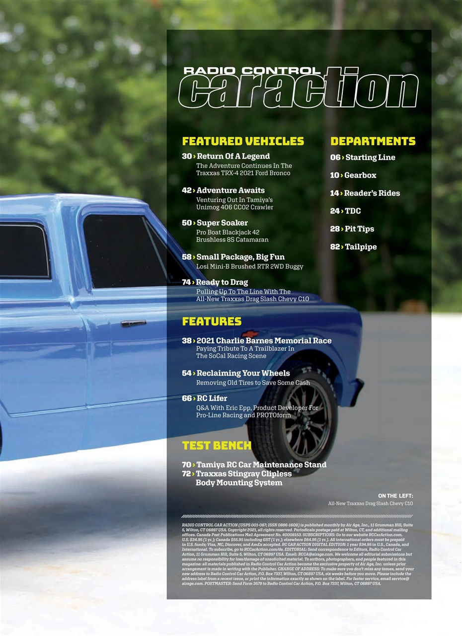 RC Car Action Preview Pages