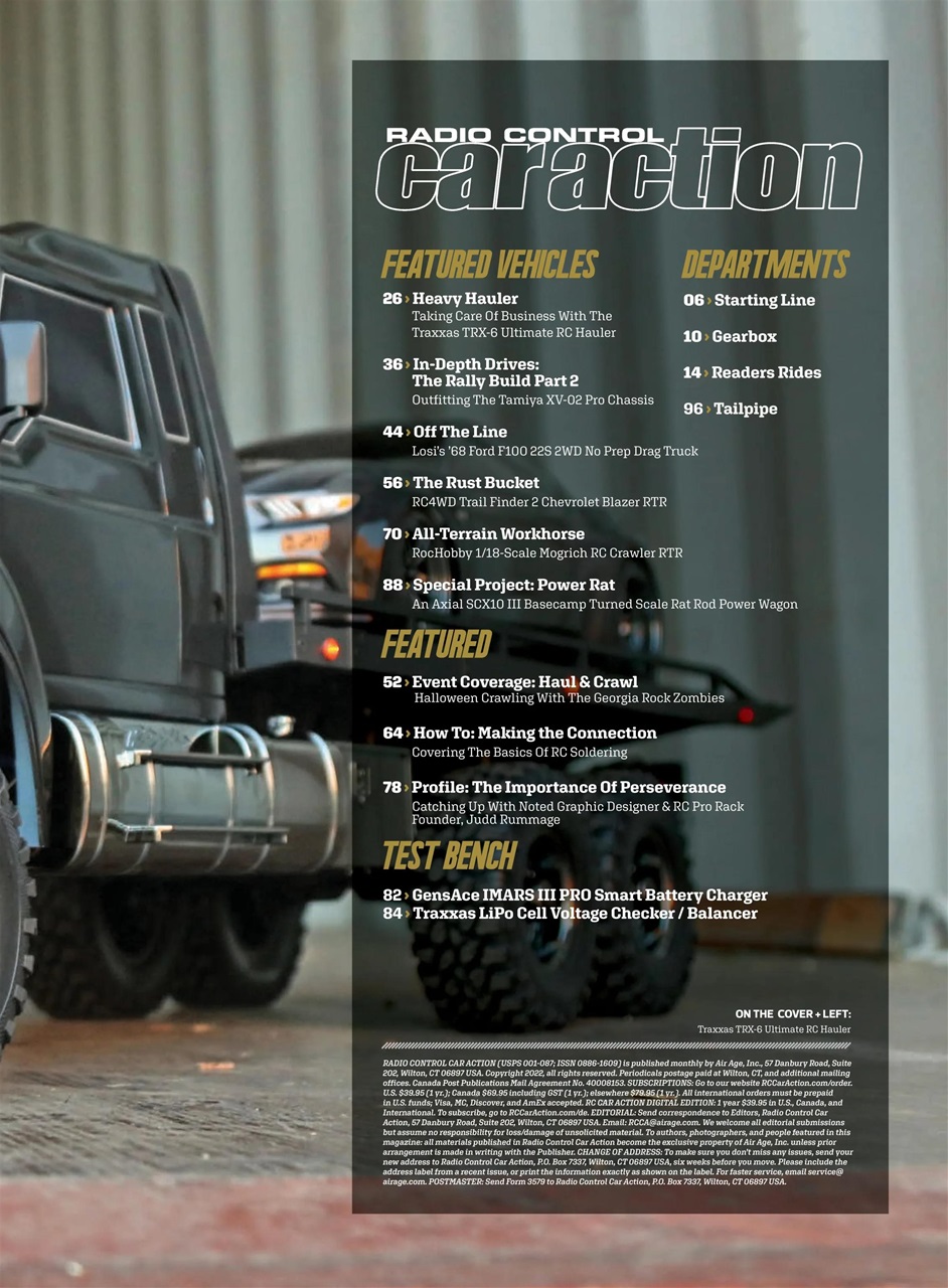 RC Car Action Preview Pages