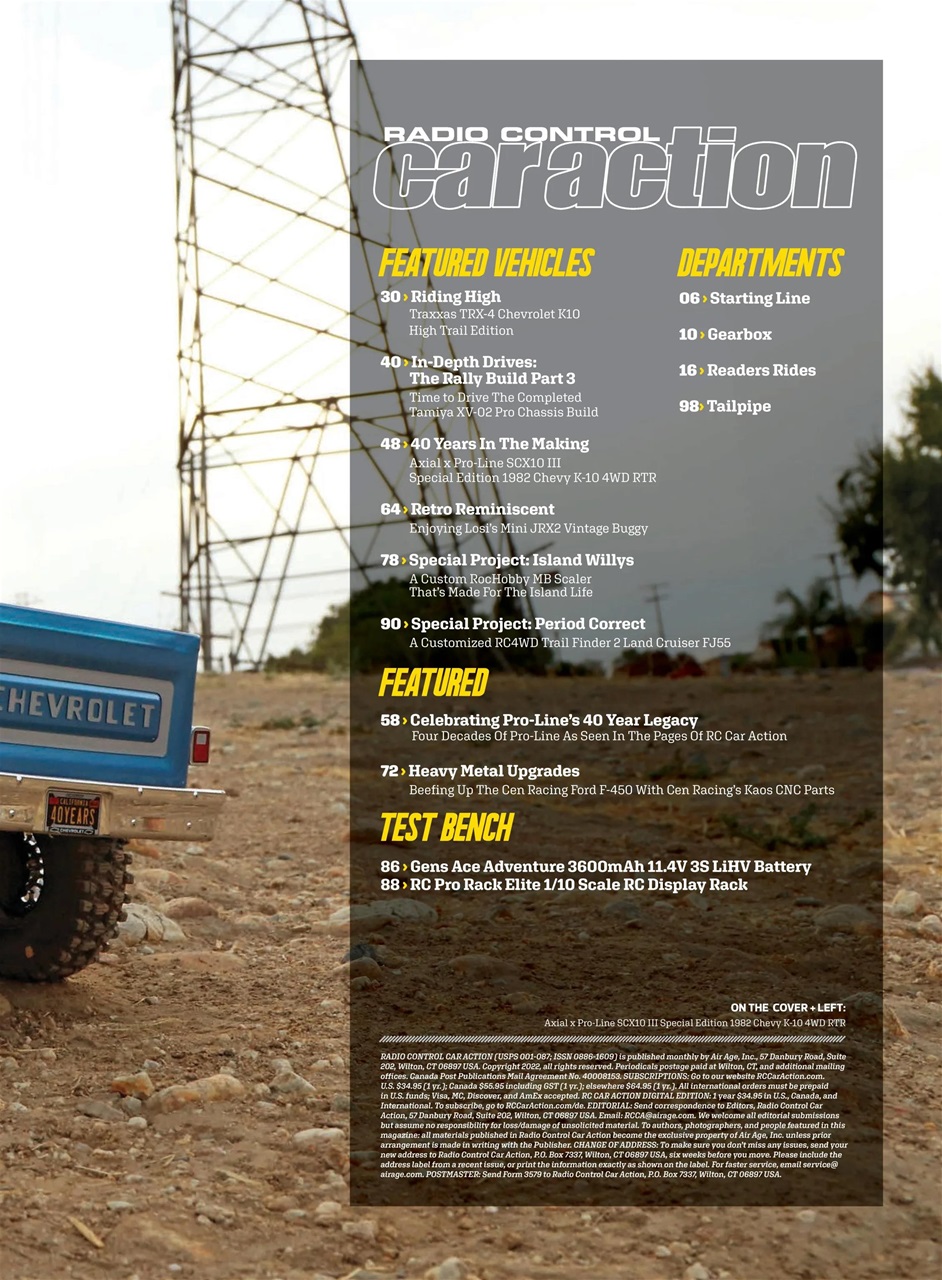 RC Car Action Preview Pages