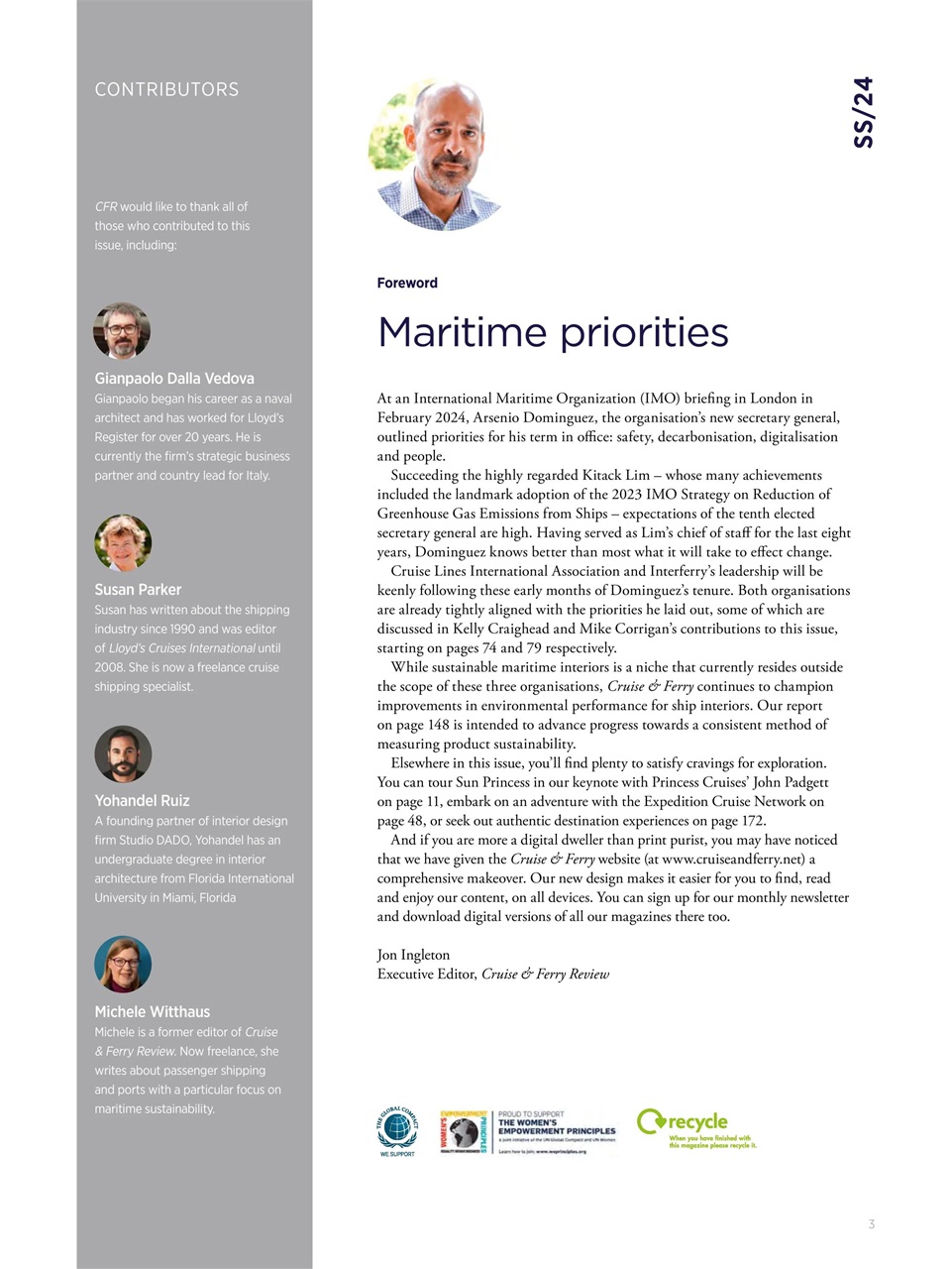 Cruise & Ferry Preview Pages