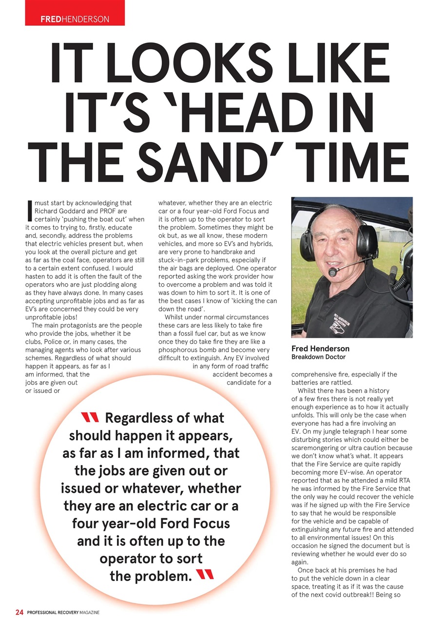 Professional Recovery Magazine Preview Pages