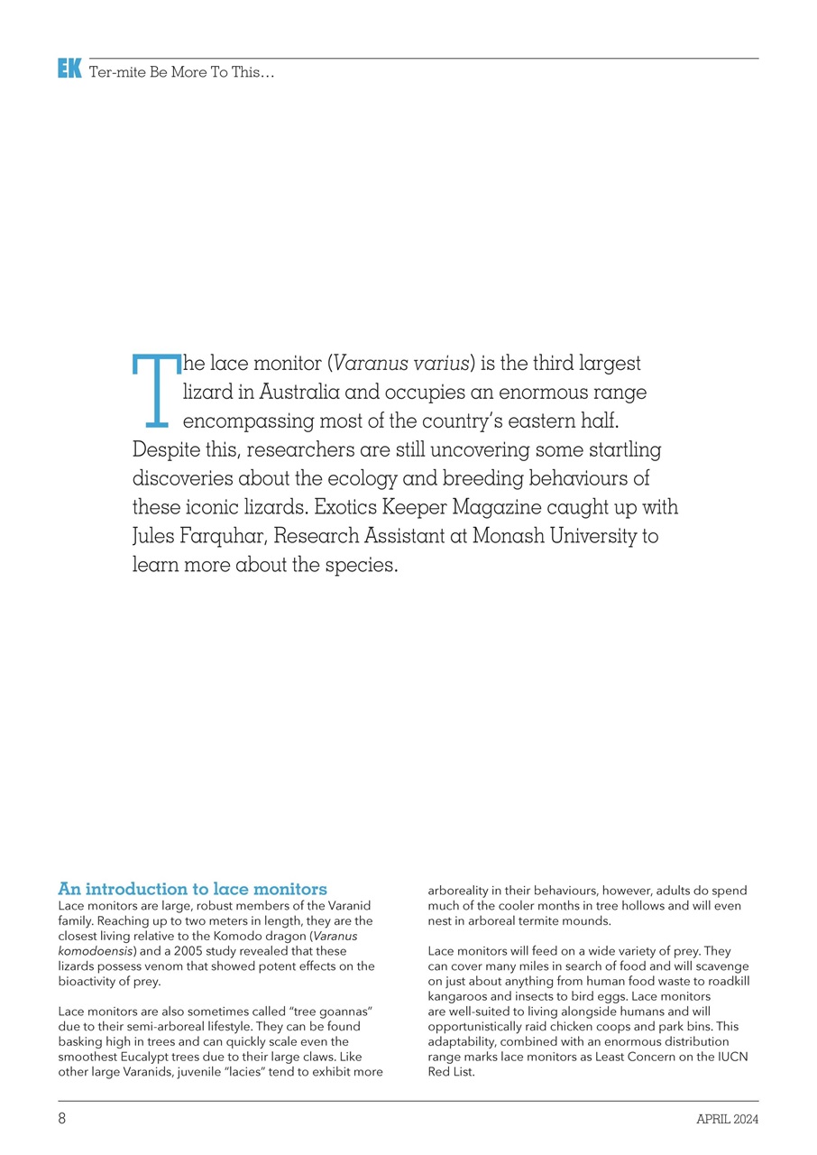 Exotics Keeper Preview Pages