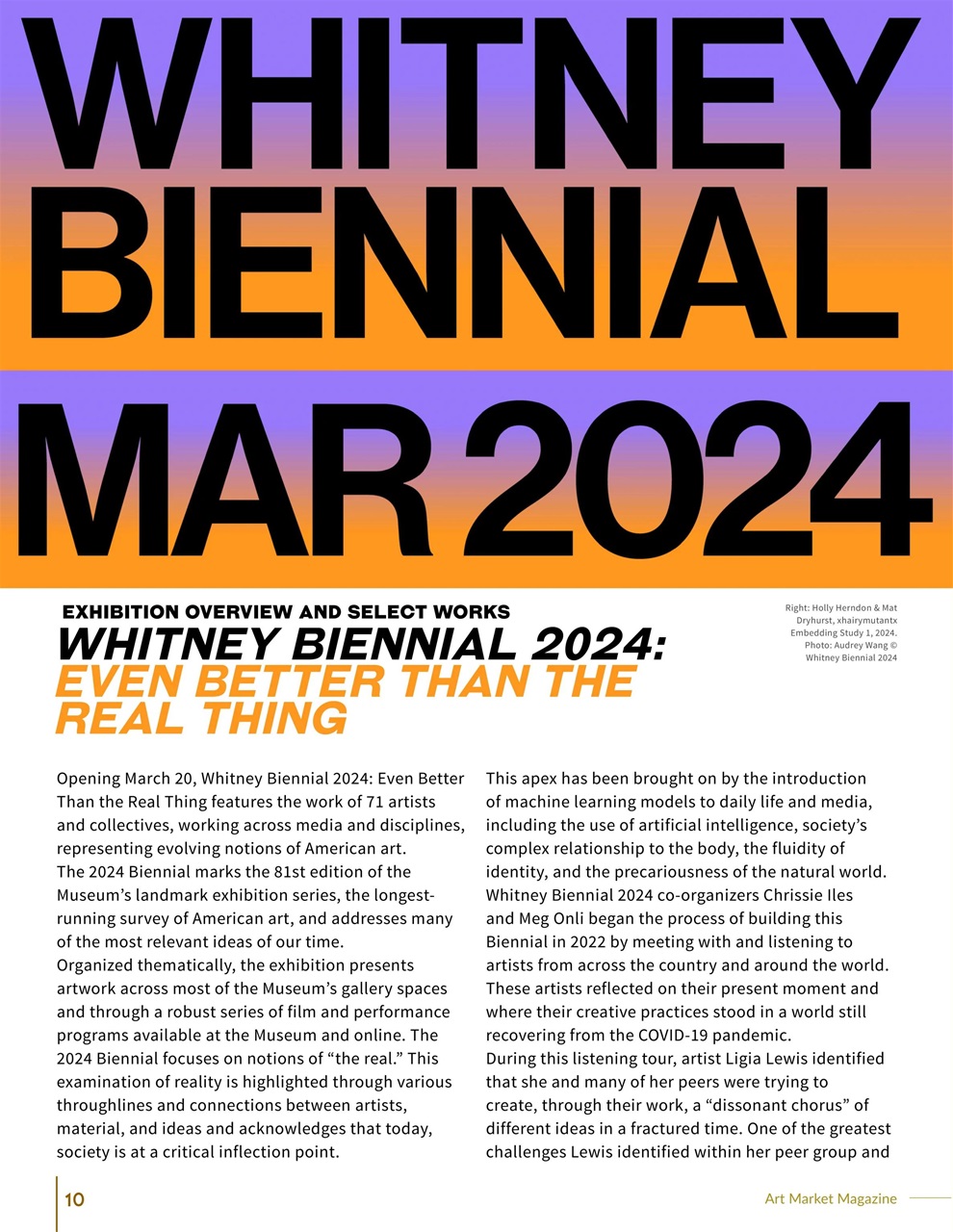 Art Market Magazine Preview Pages