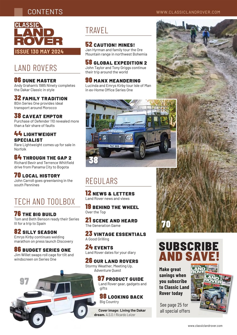 Classic Land Rover Magazine Preview Pages