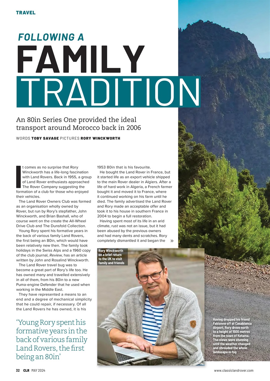 Classic Land Rover Magazine Preview Pages