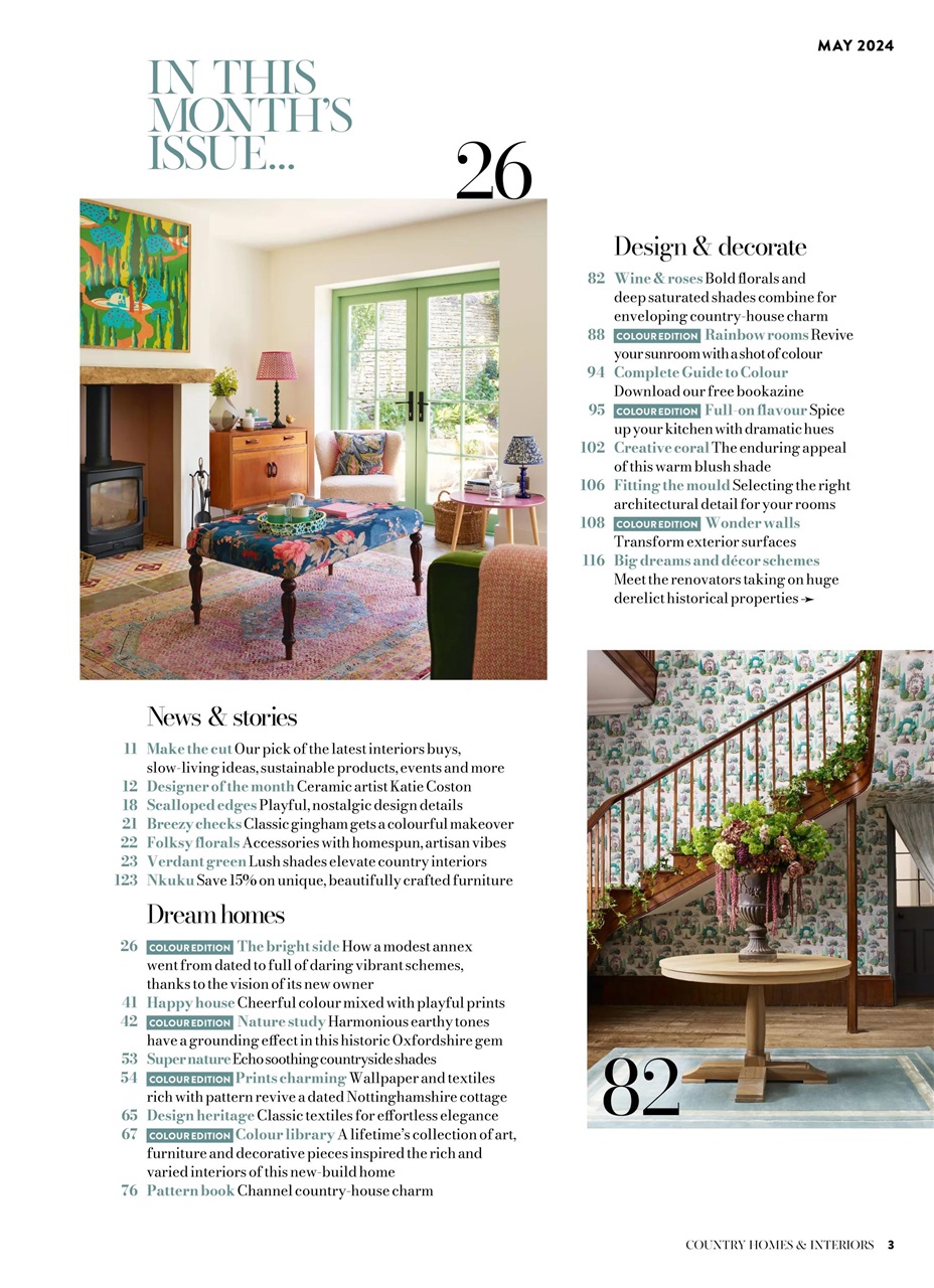 Country Homes & Interiors Magazine - May 2024 Back Issue