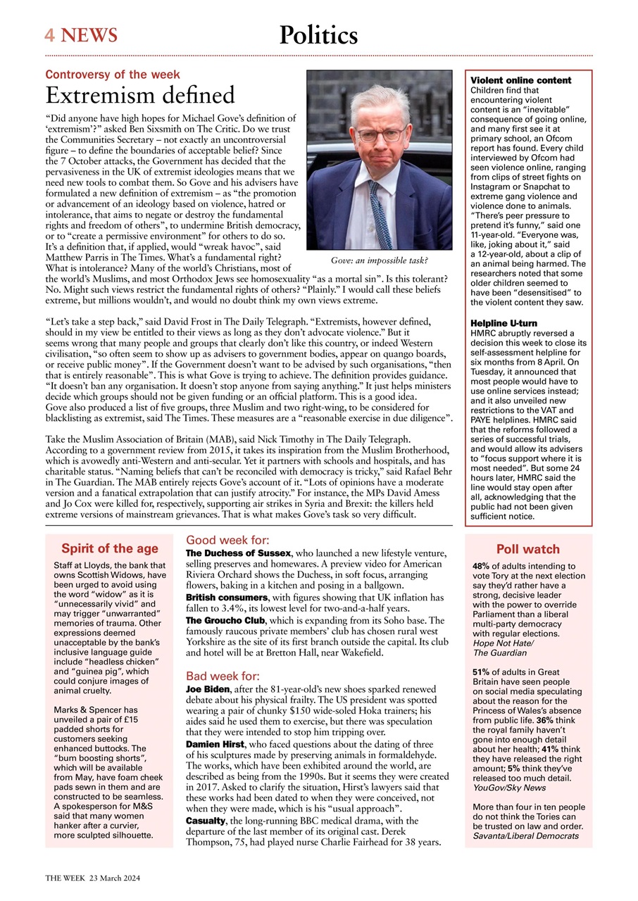 The Week Preview Pages
