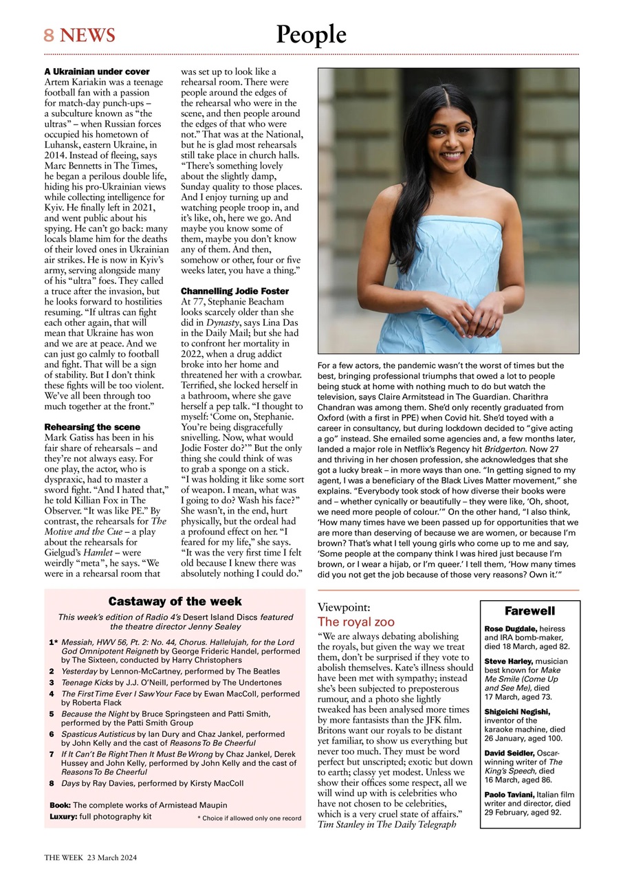 The Week Preview Pages