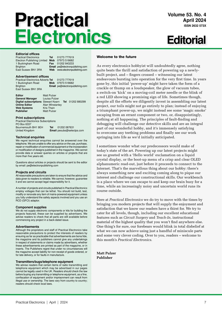 Practical Electronics Preview Pages
