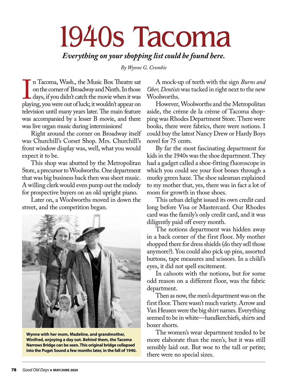 Good Old Days Preview Pages