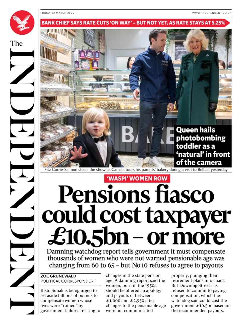 The Independent Daily Edition Newspaper Preview Pages