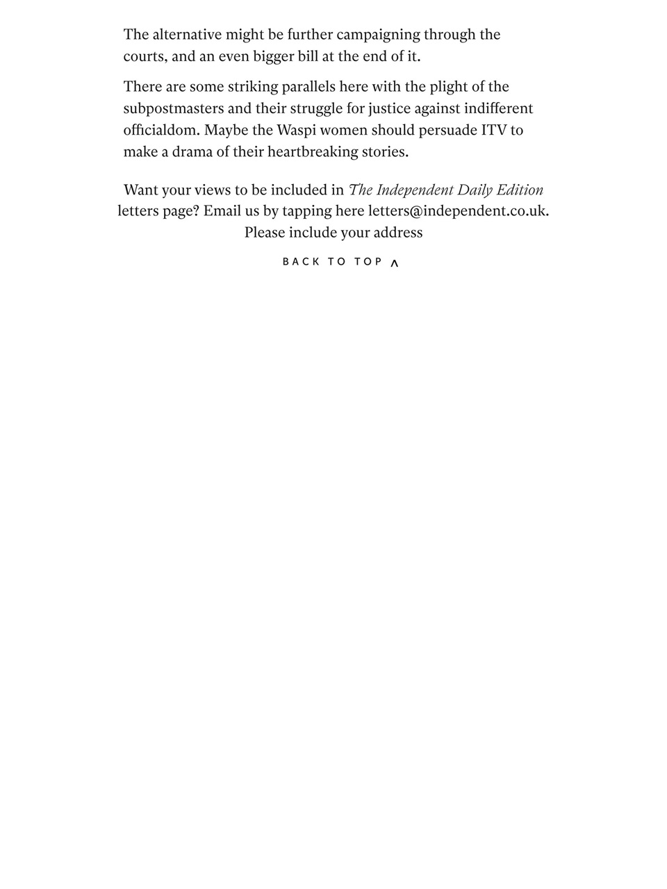 The Independent Daily Edition Newspaper Preview Pages