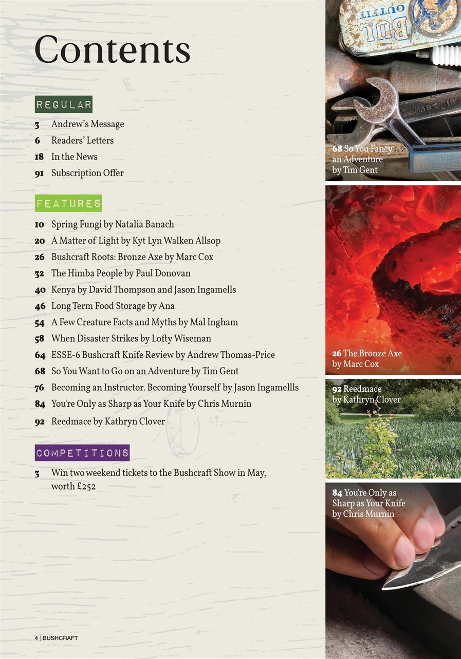 Bushcraft & Survival Skills Magazine Preview Pages