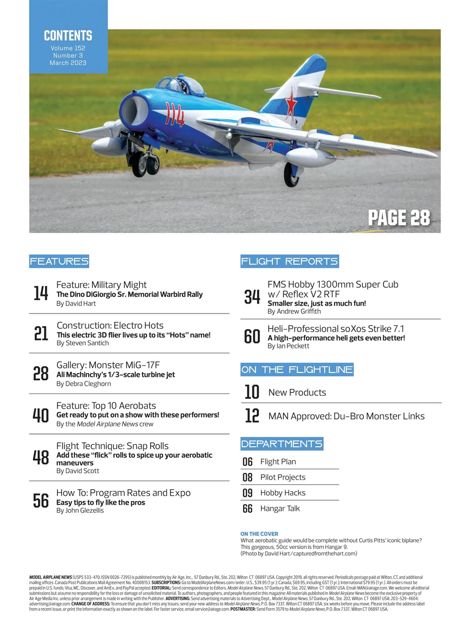 Model Airplane News Preview Pages
