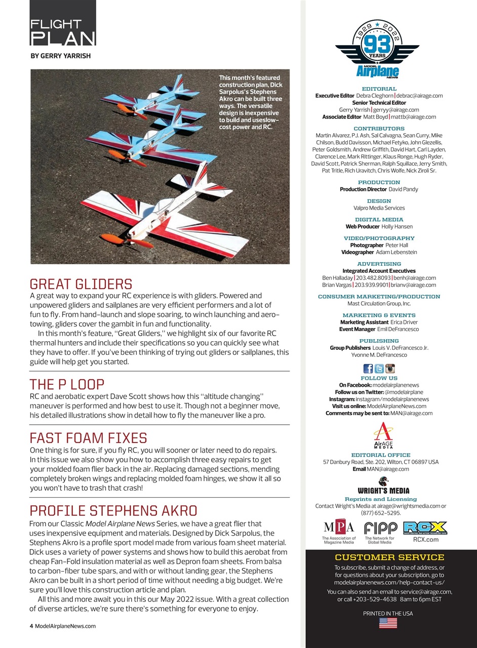 Model Airplane News Preview Pages
