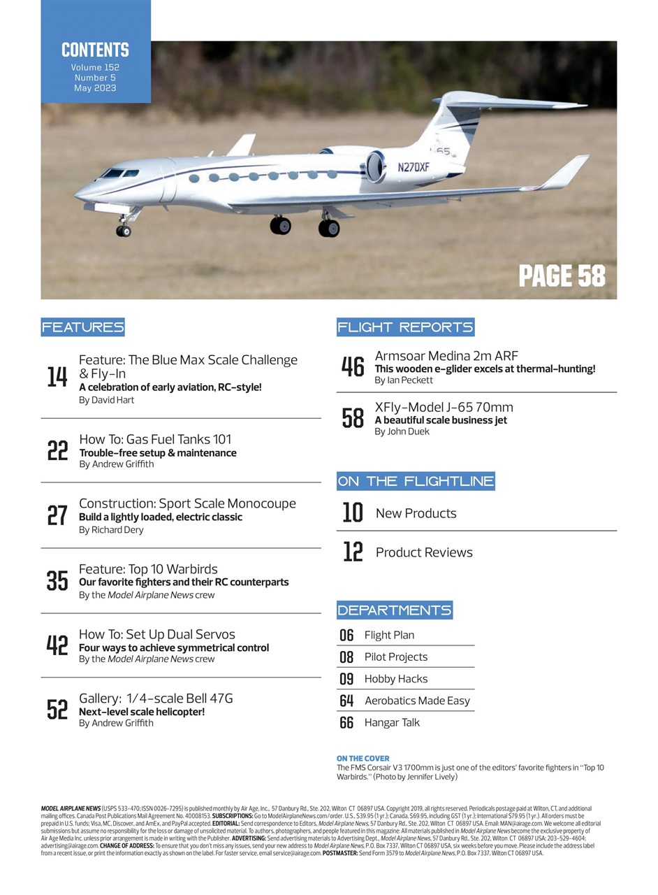 Model Airplane News Preview Pages