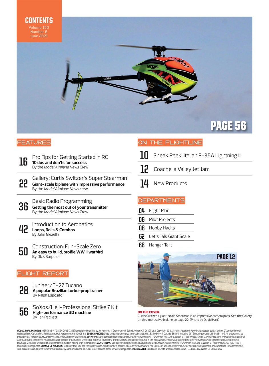 Model Airplane News Preview Pages