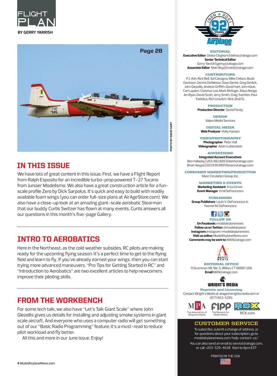 Model Airplane News Preview Pages
