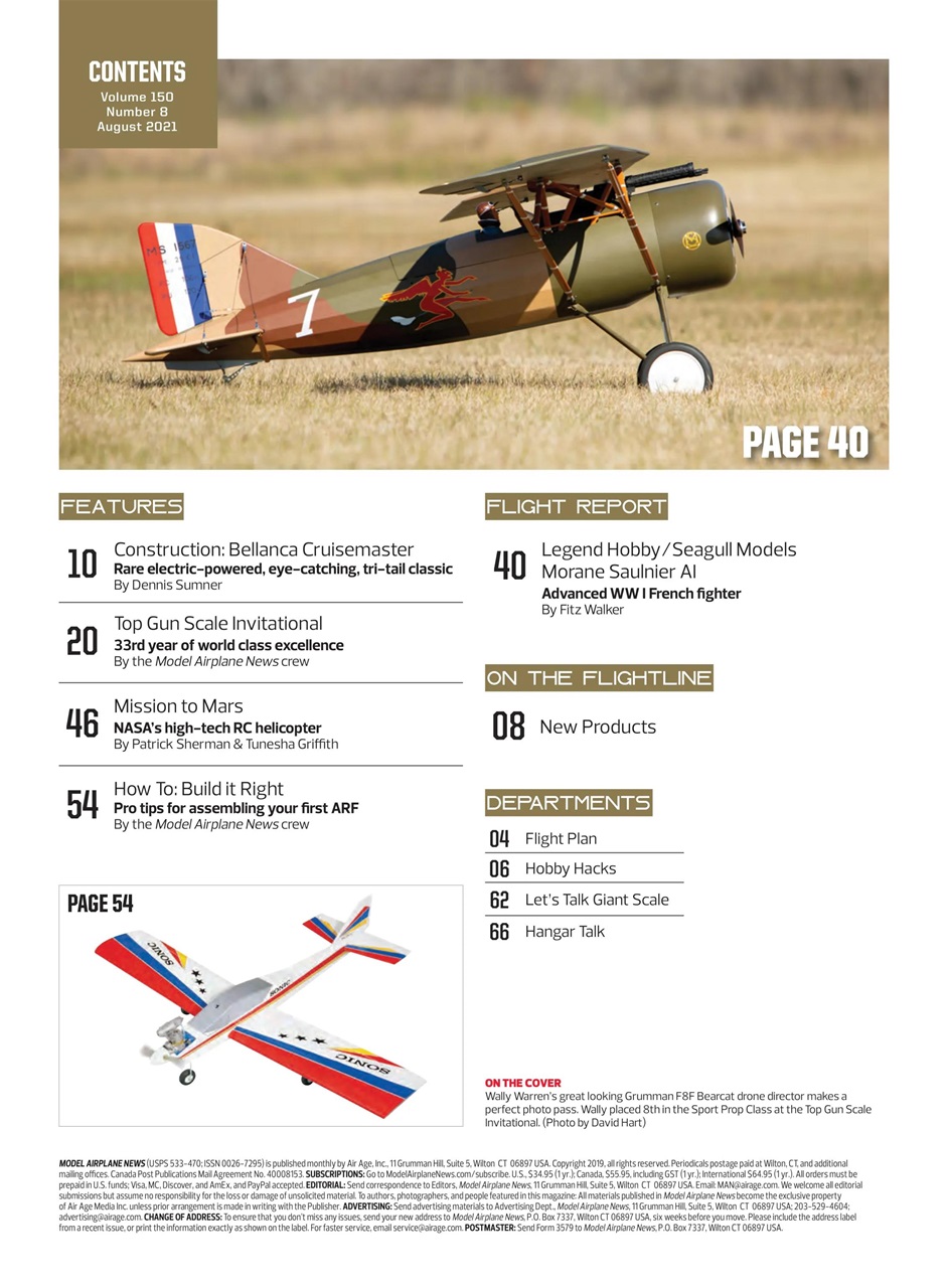 Model Airplane News Preview Pages