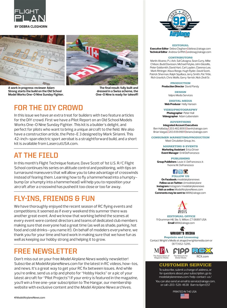 Model Airplane News Preview Pages