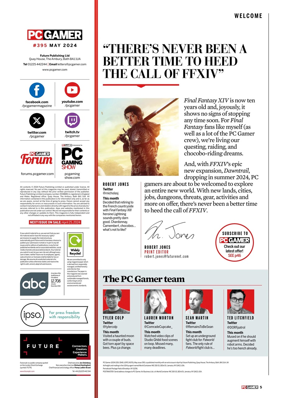 PC Gamer (UK Edition) Preview Pages