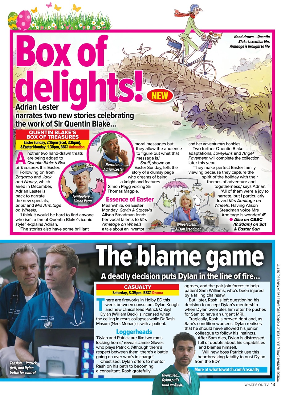 What's on TV Preview Pages