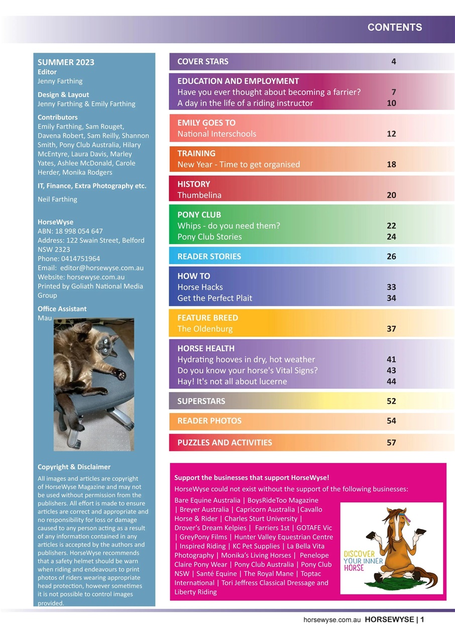 HorseWyse Magazine Preview Pages