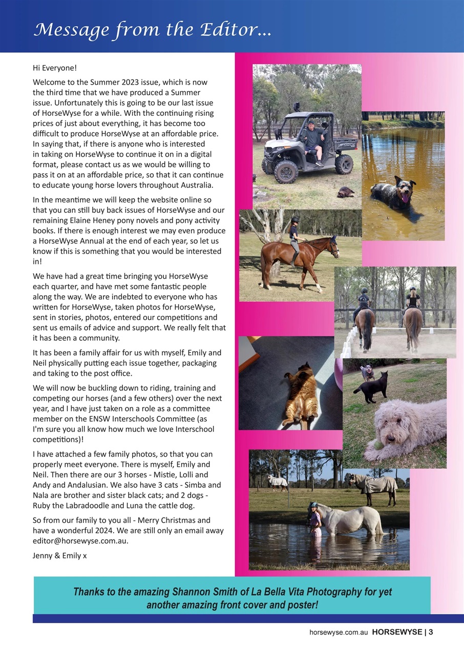 HorseWyse Magazine Preview Pages