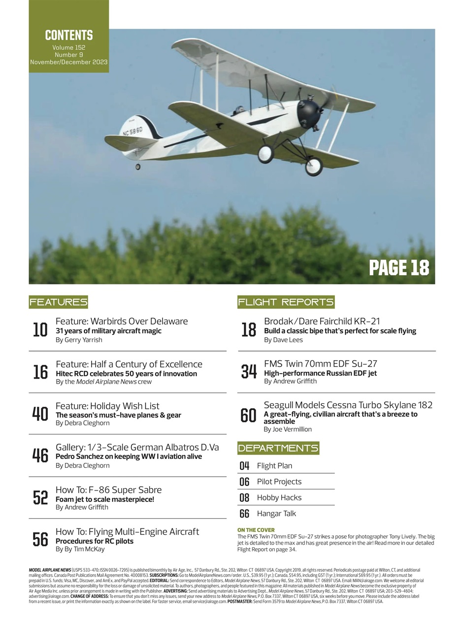 Model Airplane News Preview Pages