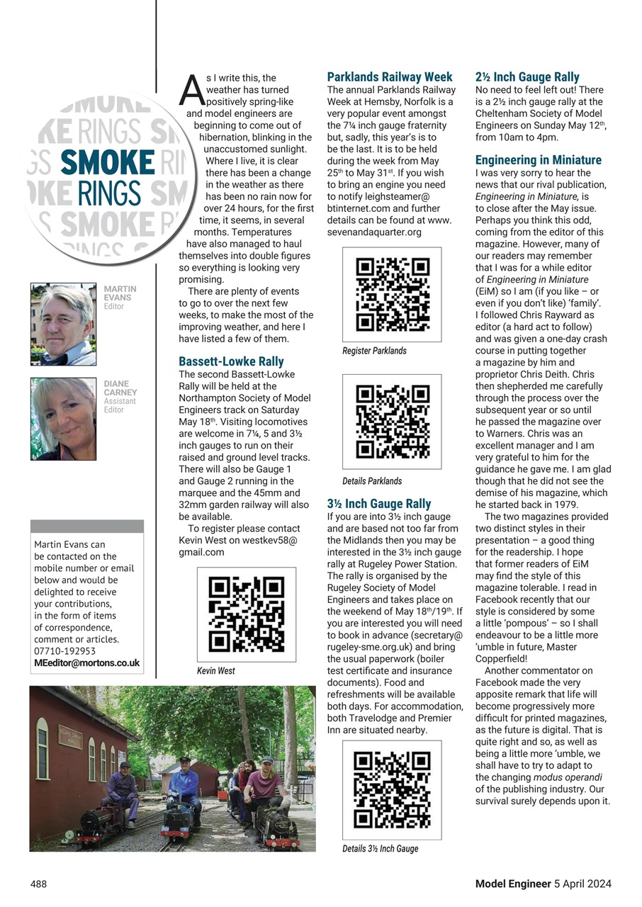 Model Engineer Preview Pages