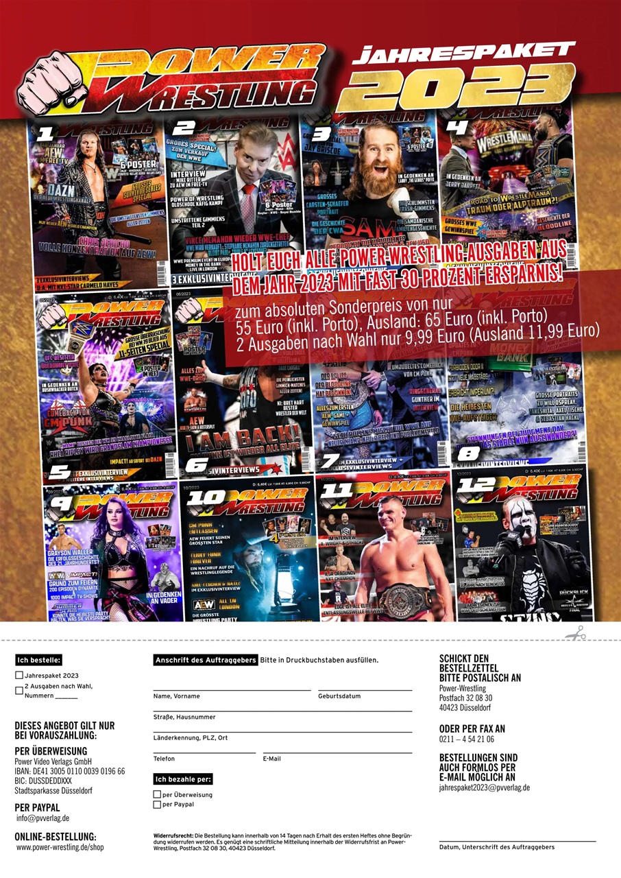 Power-Wrestling Preview Pages