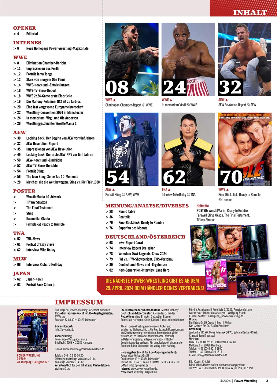 Power-Wrestling Preview Pages