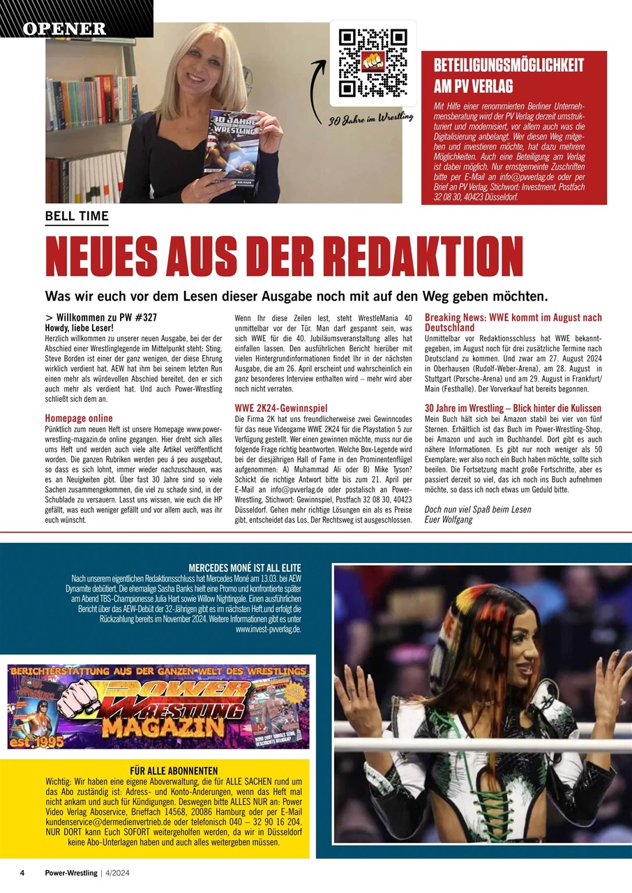 Power-Wrestling Preview Pages