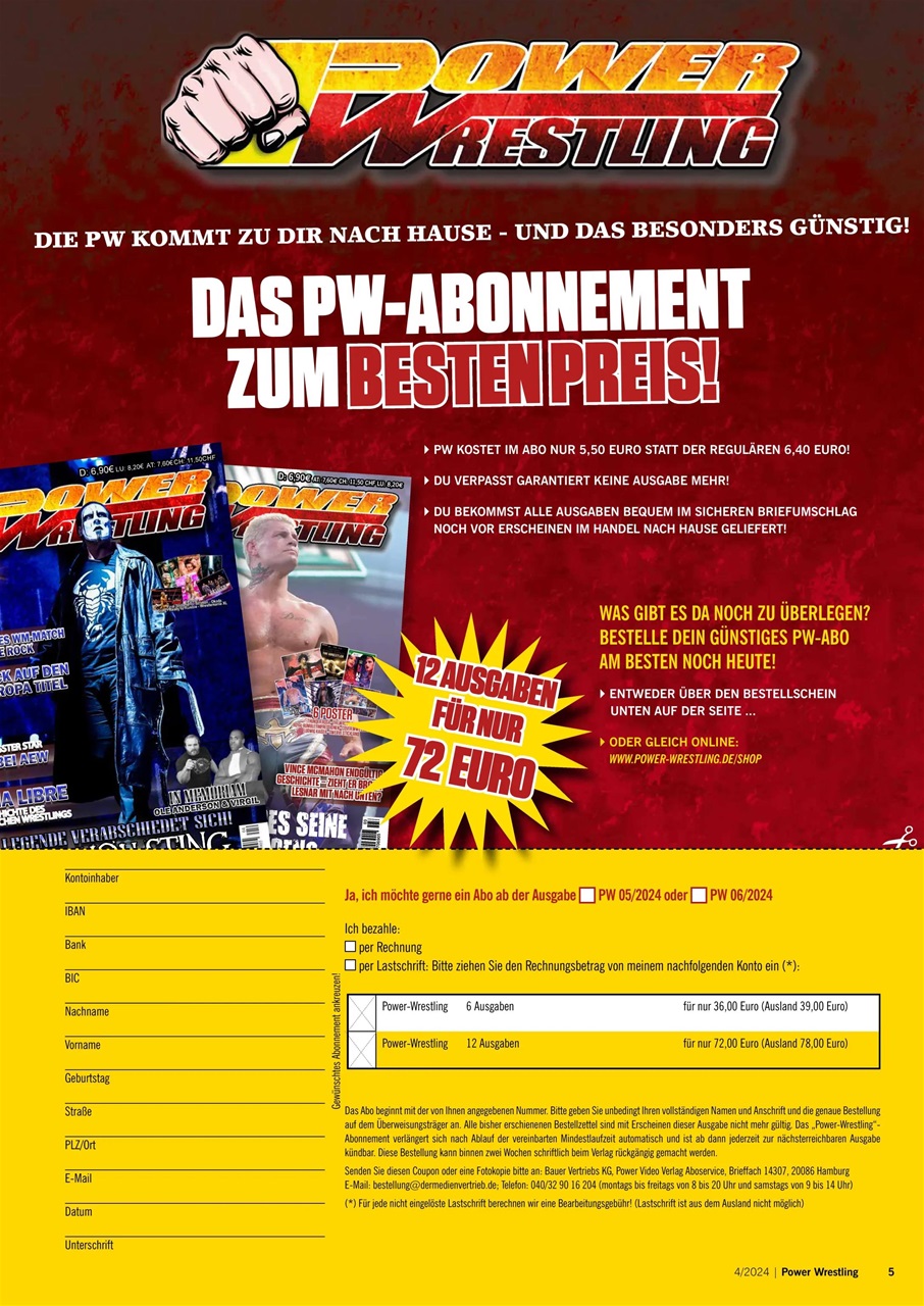 Power-Wrestling Preview Pages