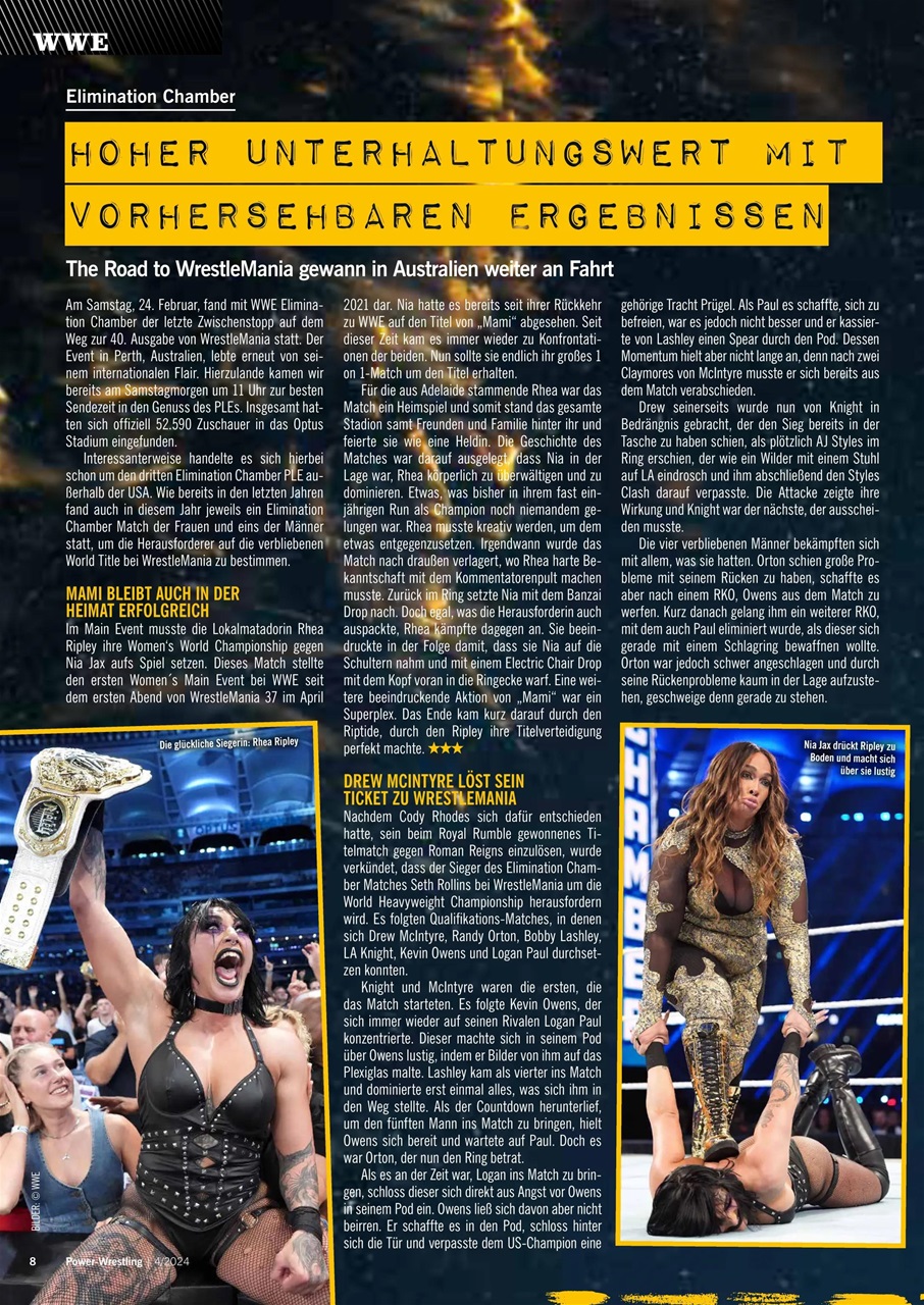 Power-Wrestling Preview Pages