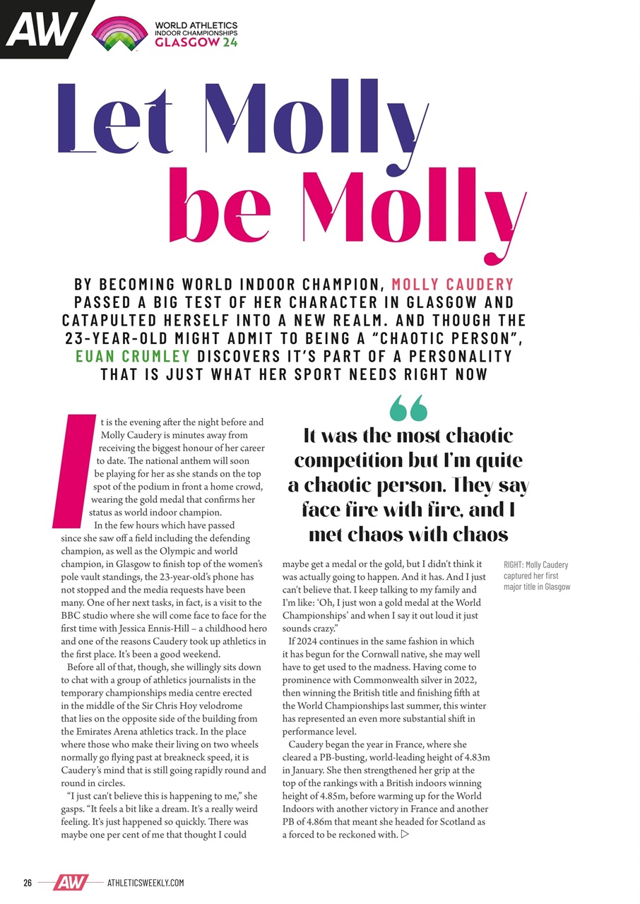 AW – Athletics Weekly Magazine Preview Pages