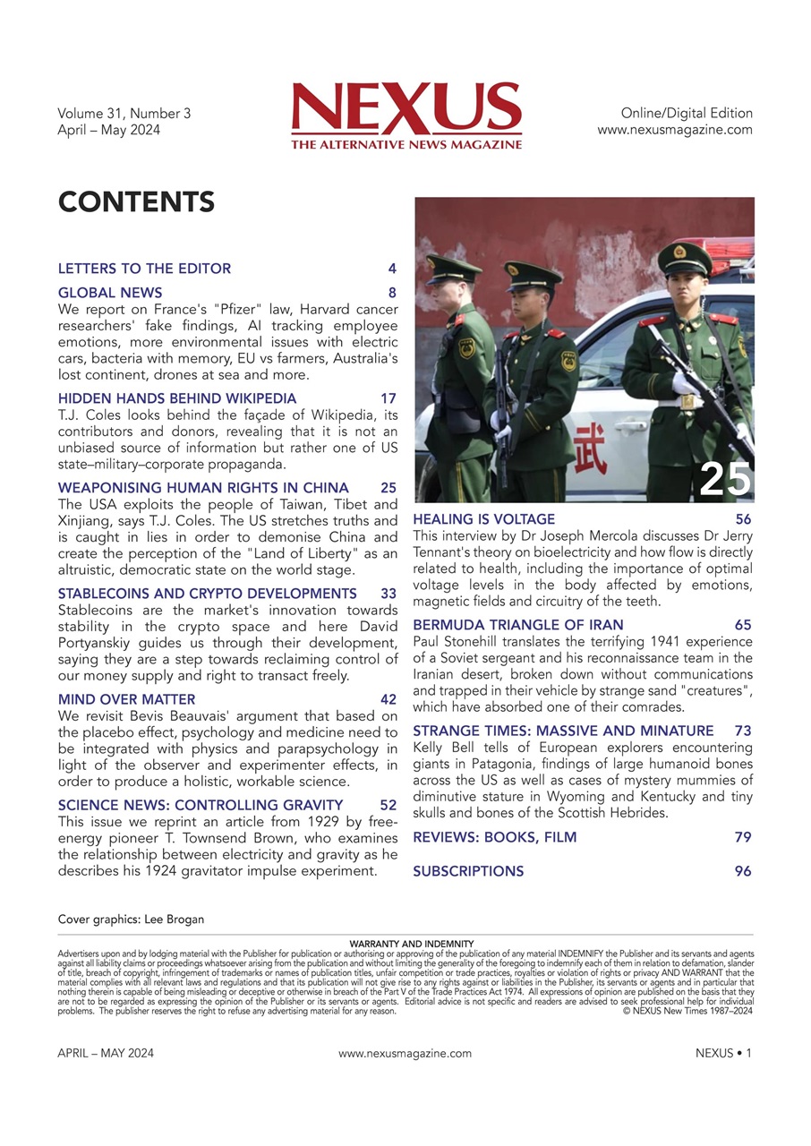 Nexus Magazine Preview Pages