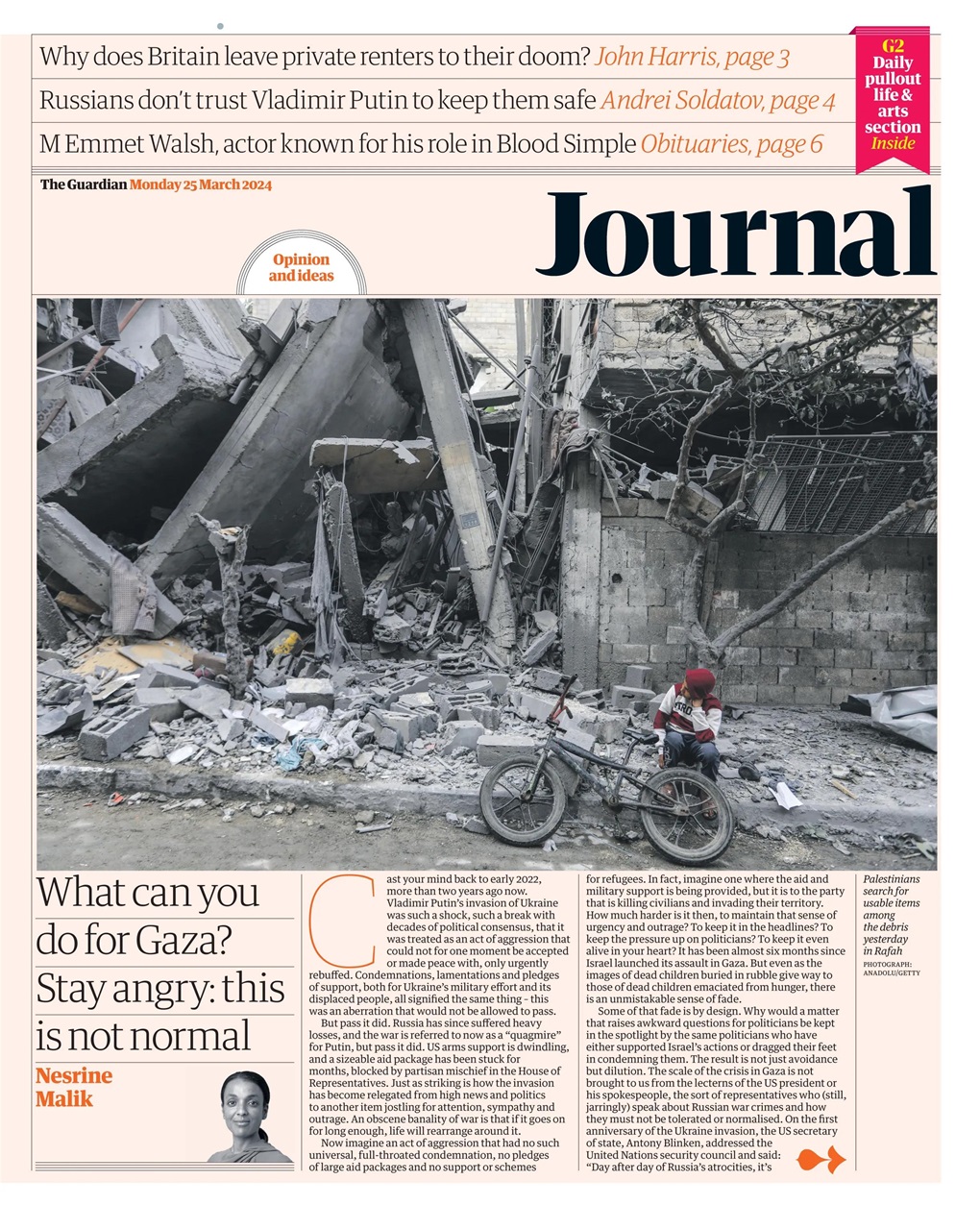 The Guardian Newspaper Preview Pages