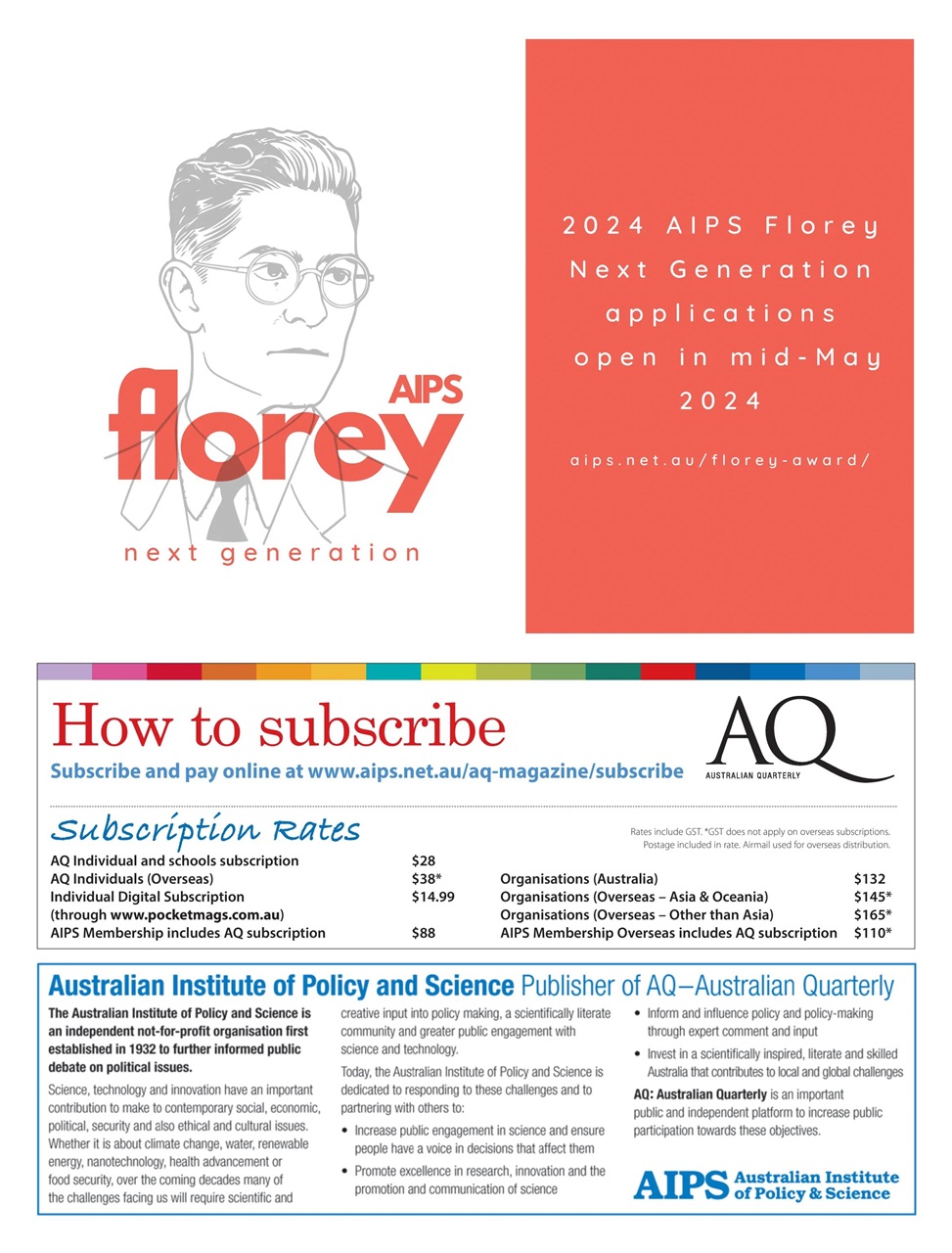AQ: Australian Quarterly Preview Pages
