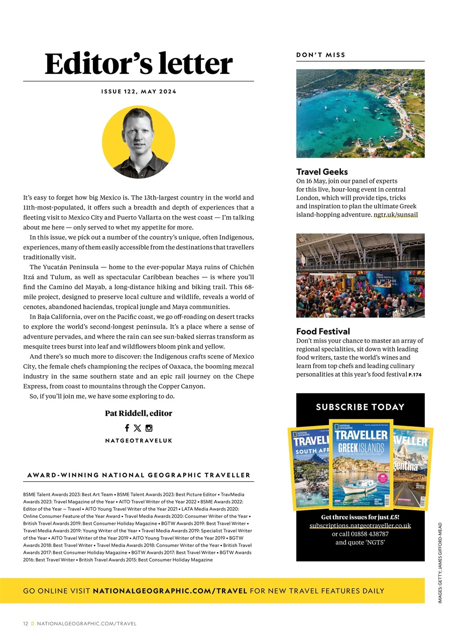 National Geographic Traveller UK Preview Pages