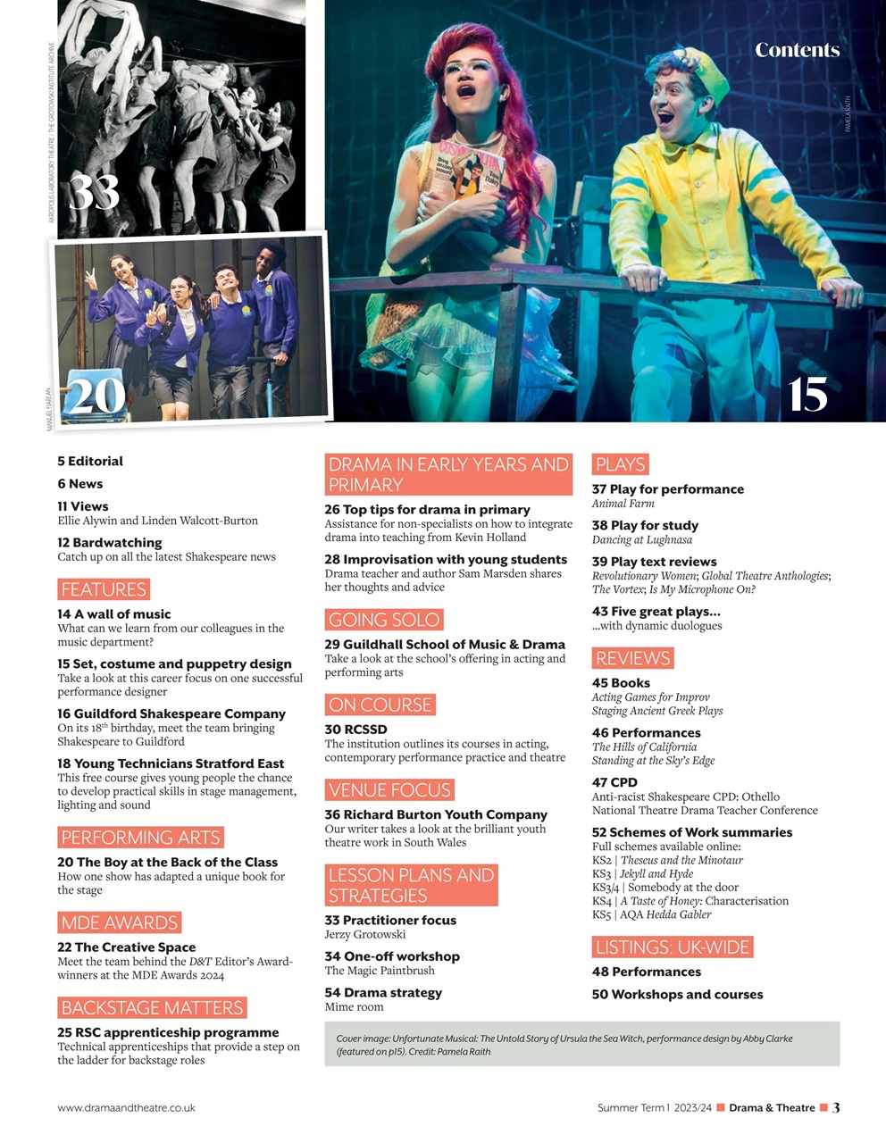 Drama and Theatre Preview Pages