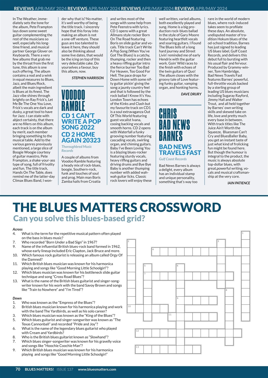 Blues Matters! Preview Pages