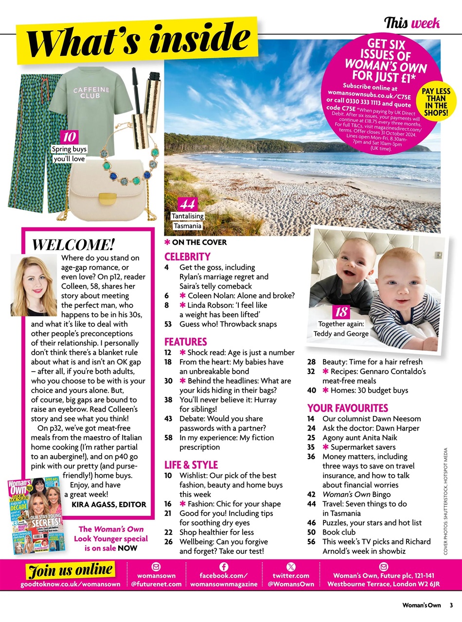 Woman's Own Preview Pages