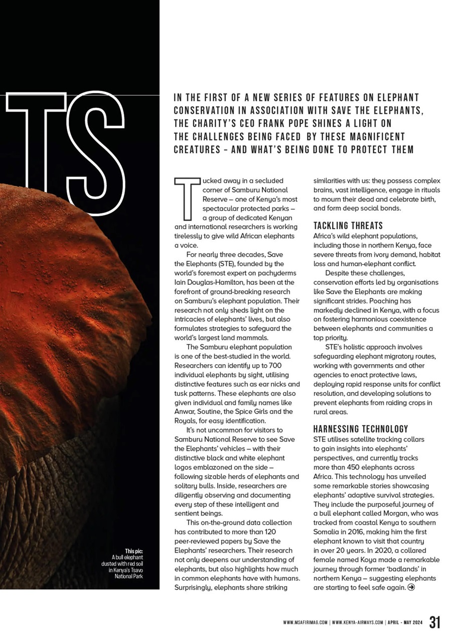 MSAFIRI – Kenya Airways Inflight Preview Pages