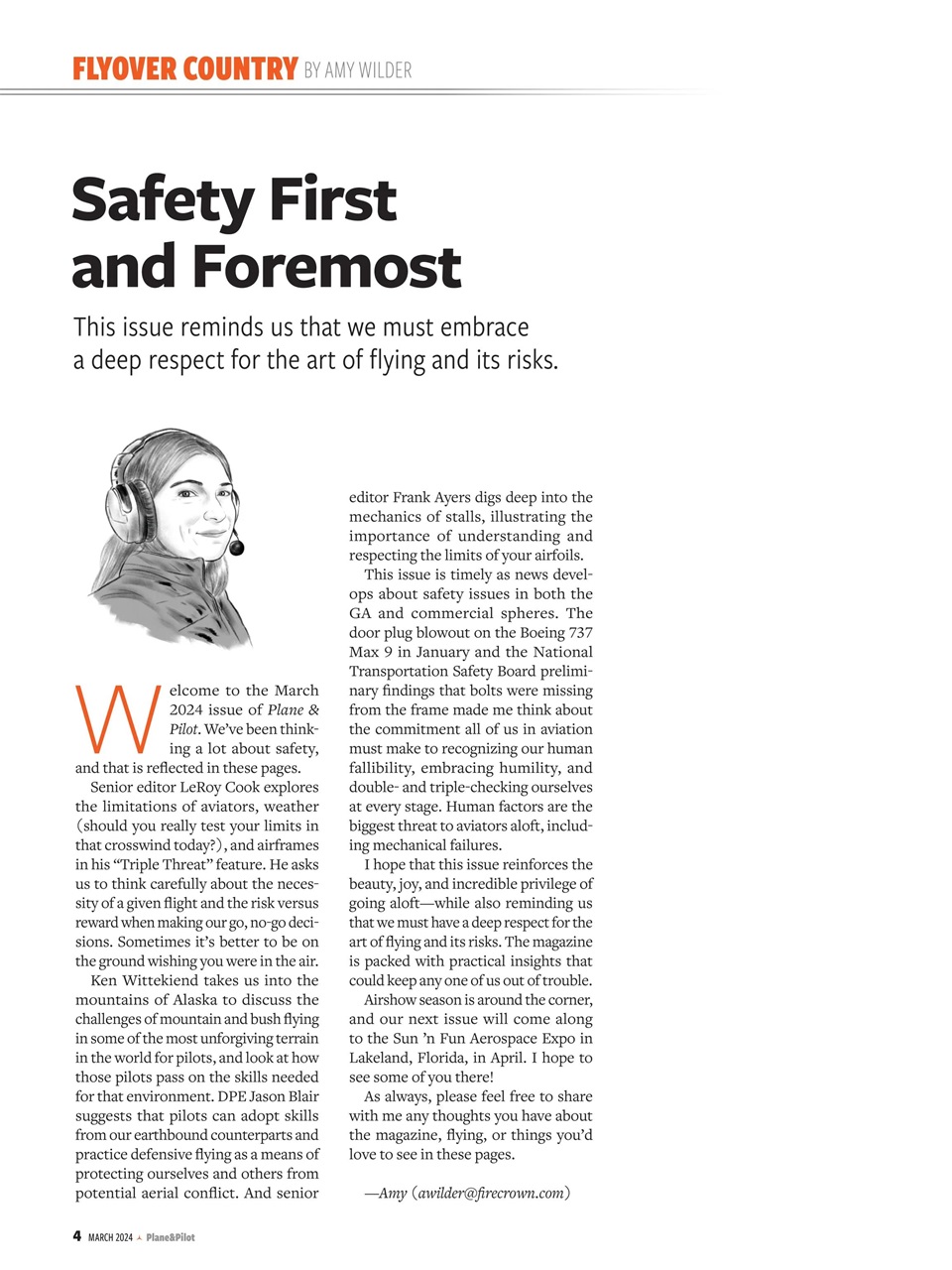 Plane & Pilot Preview Pages